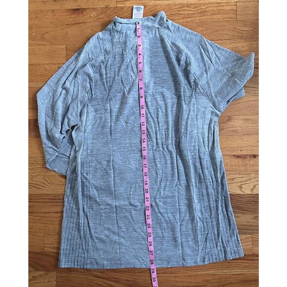 Gymshark Sweater Men’s M Seamless Gray Breathable Athletic Quarter Zip Sweater - Picture 11 of 11